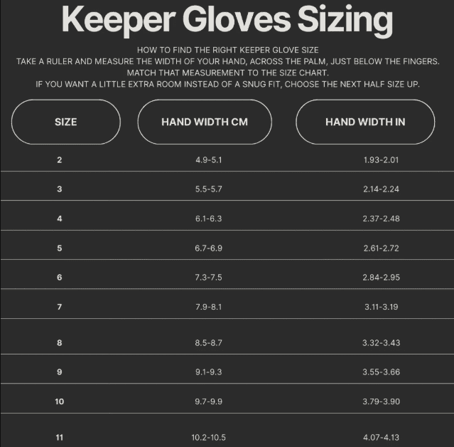 glove size