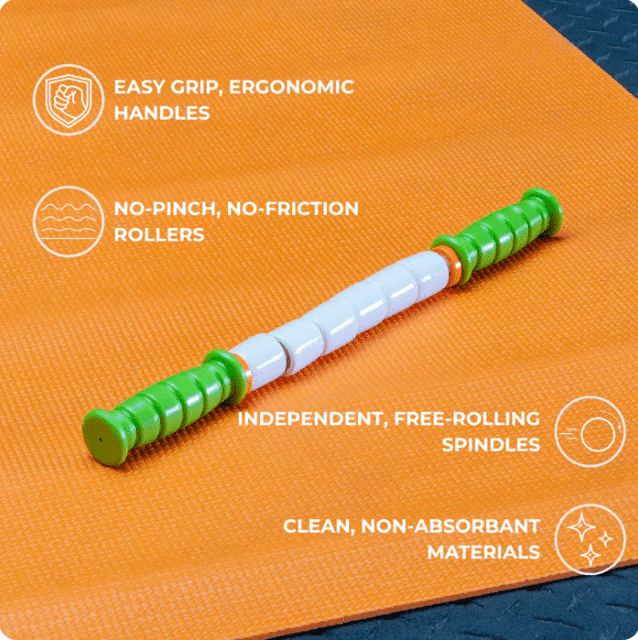 Green massage roller