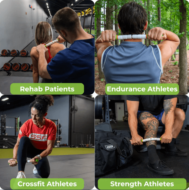 Diverse athletes training with equipment.