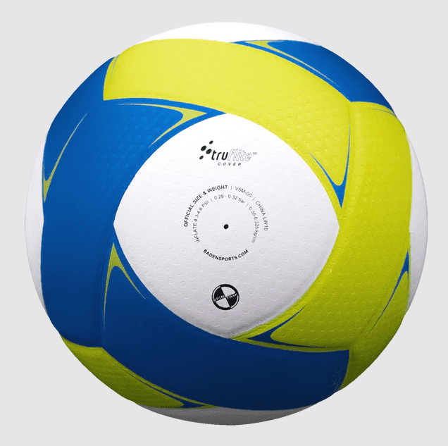Blue yellow volleyball