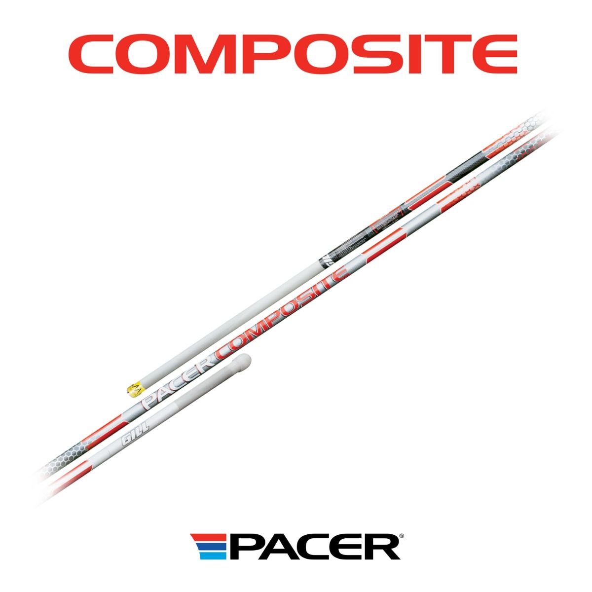 Pacer Composite Vaulting Pole; 13'-16'9"