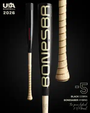 Warstic 2026 Bonesaber Hybrid Black Cobra Edition USA Baseball Bat -5