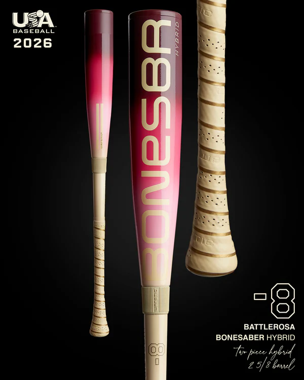 Warstic 2026 Bonesaber Hybrid Battlerosa USA Baseball Bat -8