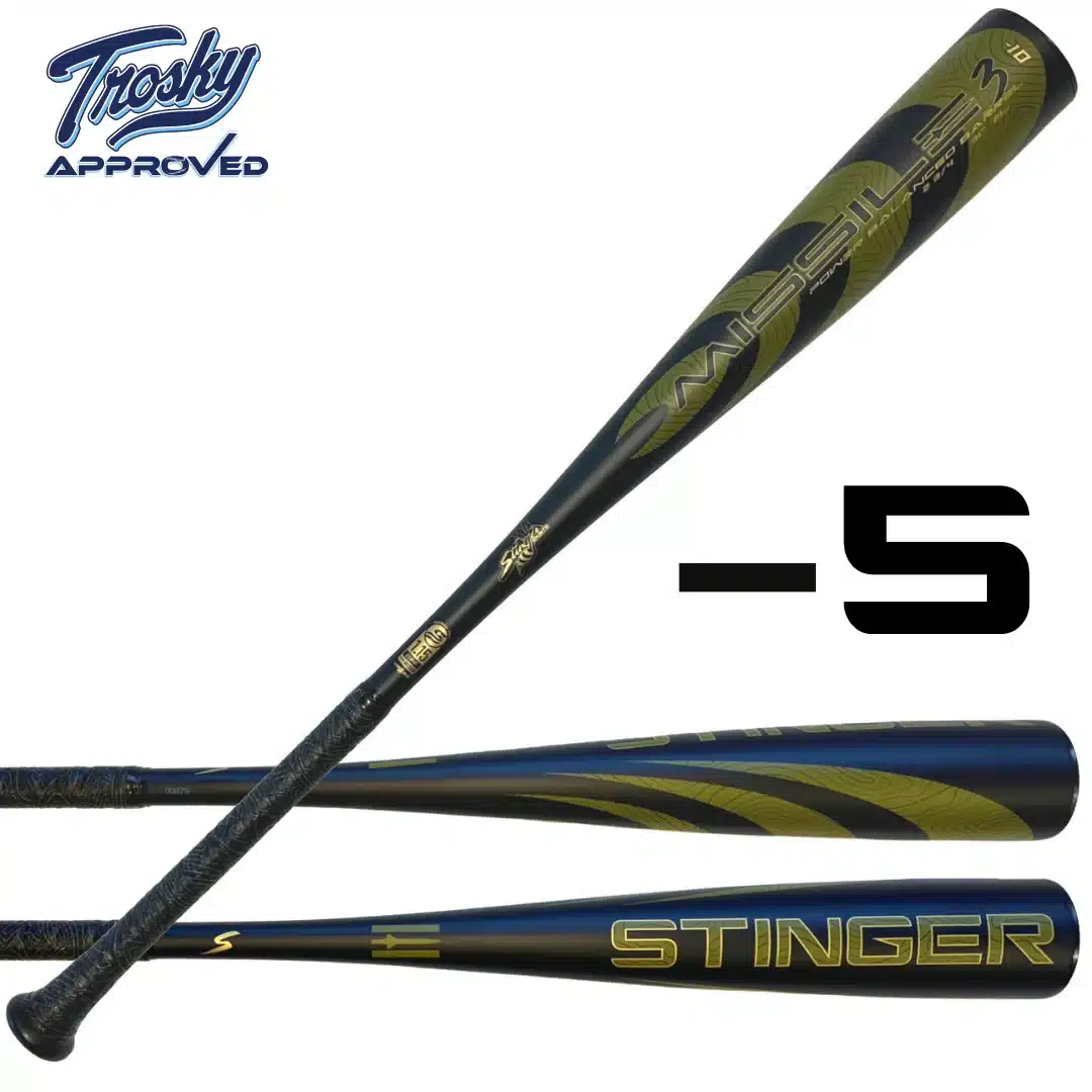 Stinger Missile 3 Aluminum USSSA Certified -5 Baseball Bat