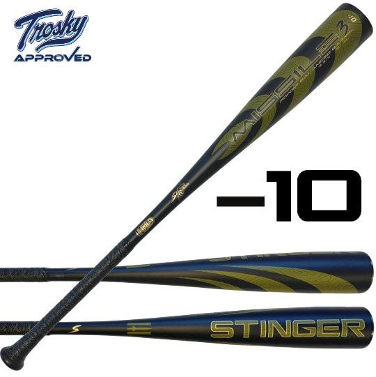 Stinger Missile 3 Aluminum USSSA Certified -10 Baseball Bat
