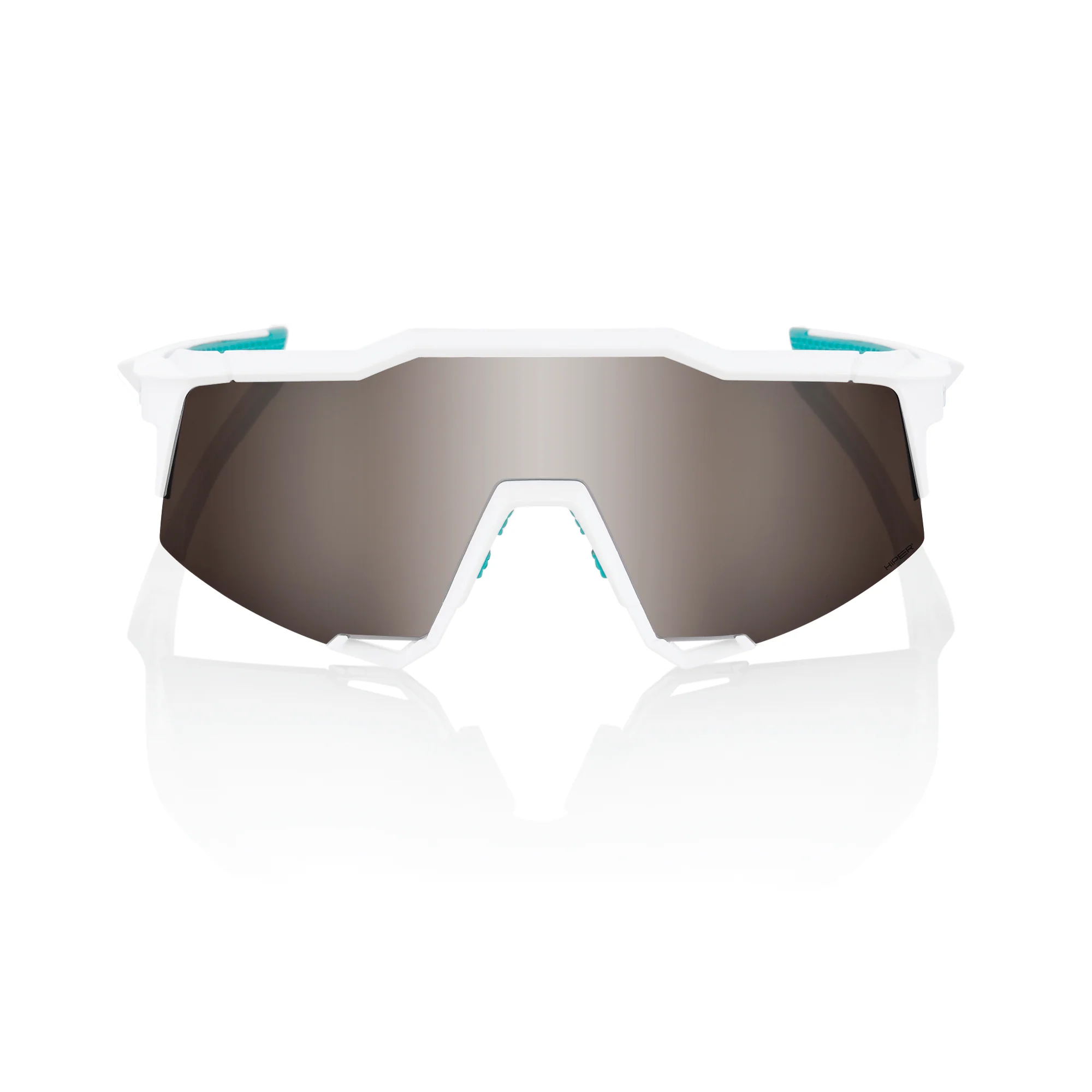 Stinger 100% Speedcraft Sunglasses - BORA Hans Grohe Team White - HiPER Silver Mirror Lens