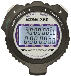 Ultrak 360 – 30-Lap Memory Stopwatch with EL Backlight (2-Line)