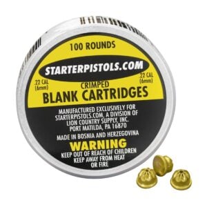 Gill Starting Blanks; .32 Cal; Crimped; 100 Rounds
