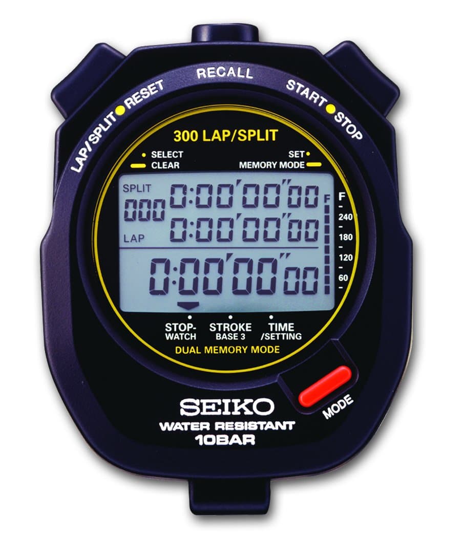 Seiko S141 – 300-Lap Memory Stopwatch for Aquatic Sports