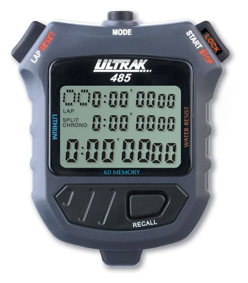 Ultrak 485 – 60-Lap Memory Stopwatch (3-Line Display)