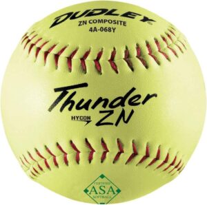 Dudley Thunder ZN USASB 11" Hycon ZN Composite Slowpitch Softball