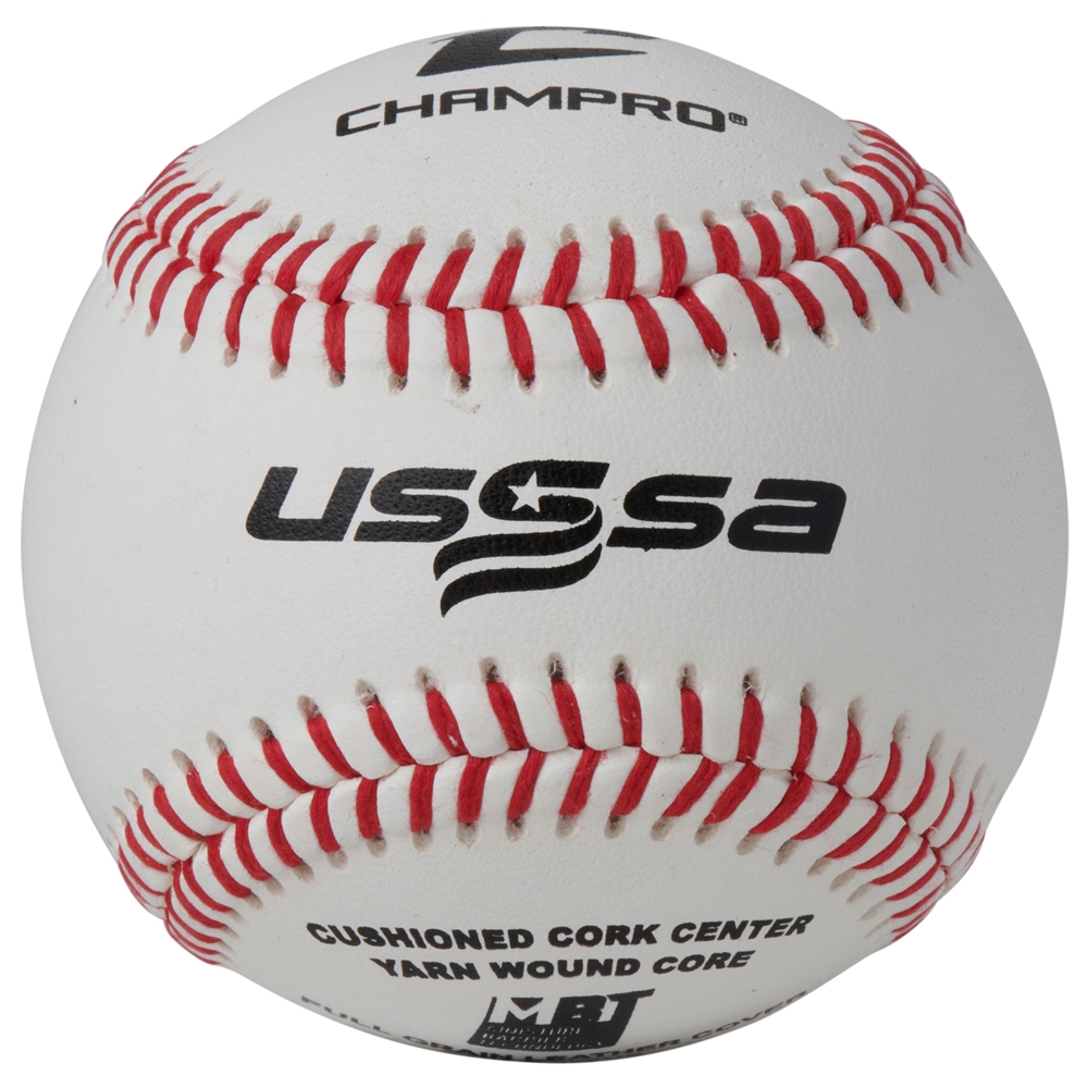 Champro USSSA Approved Baseball - Full Grain Leather Cover