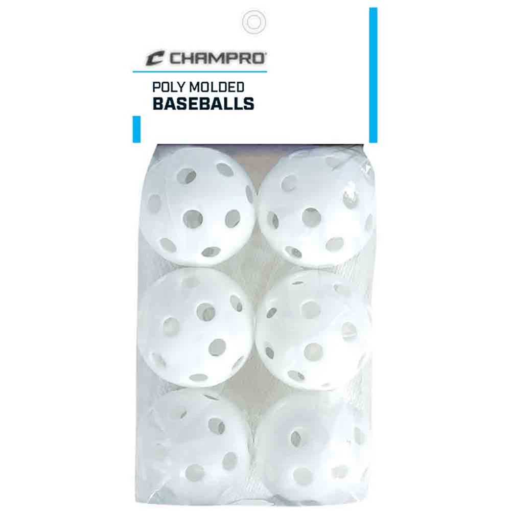 Champro Poly Baseballs - 6 Pack