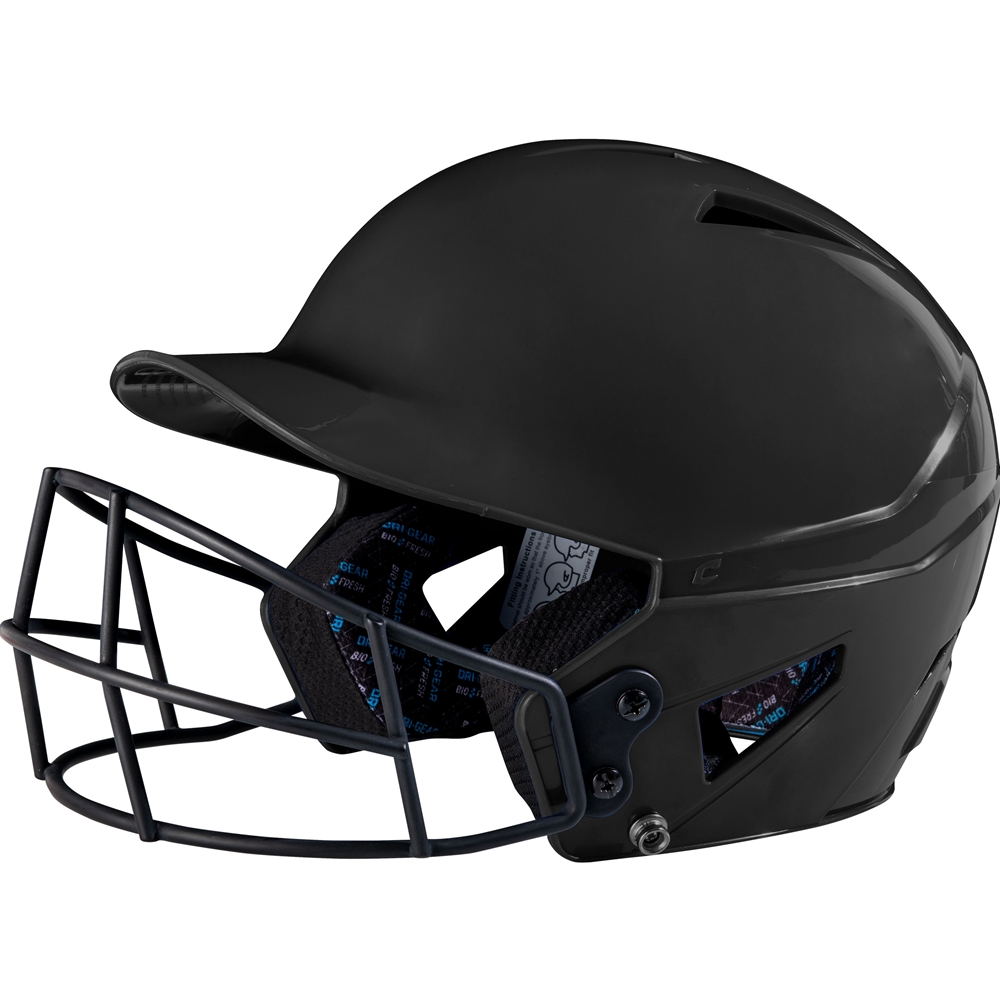 Champro HX Rookie Baseball Helmet w/Facemask; Uncoated
