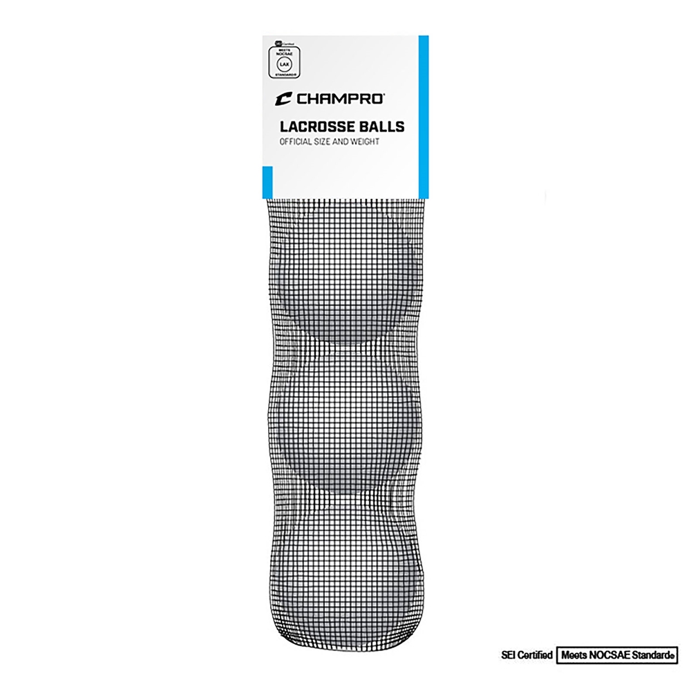 NOCSAE Lacrosse Balls - 3-Pack Retail Packaged - White