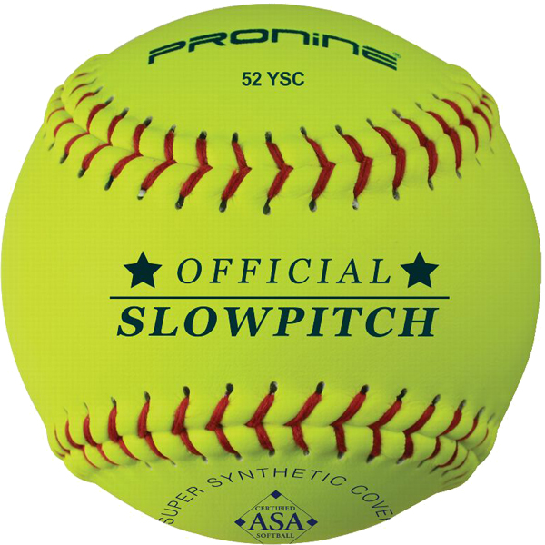 ProNine 52 YSC USA Slowpitch Softball Yellow