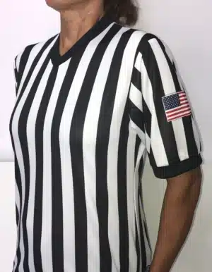 Cliff Keen Sublimated 100% Unique Women's Basketball Referee V-Neck Shirt