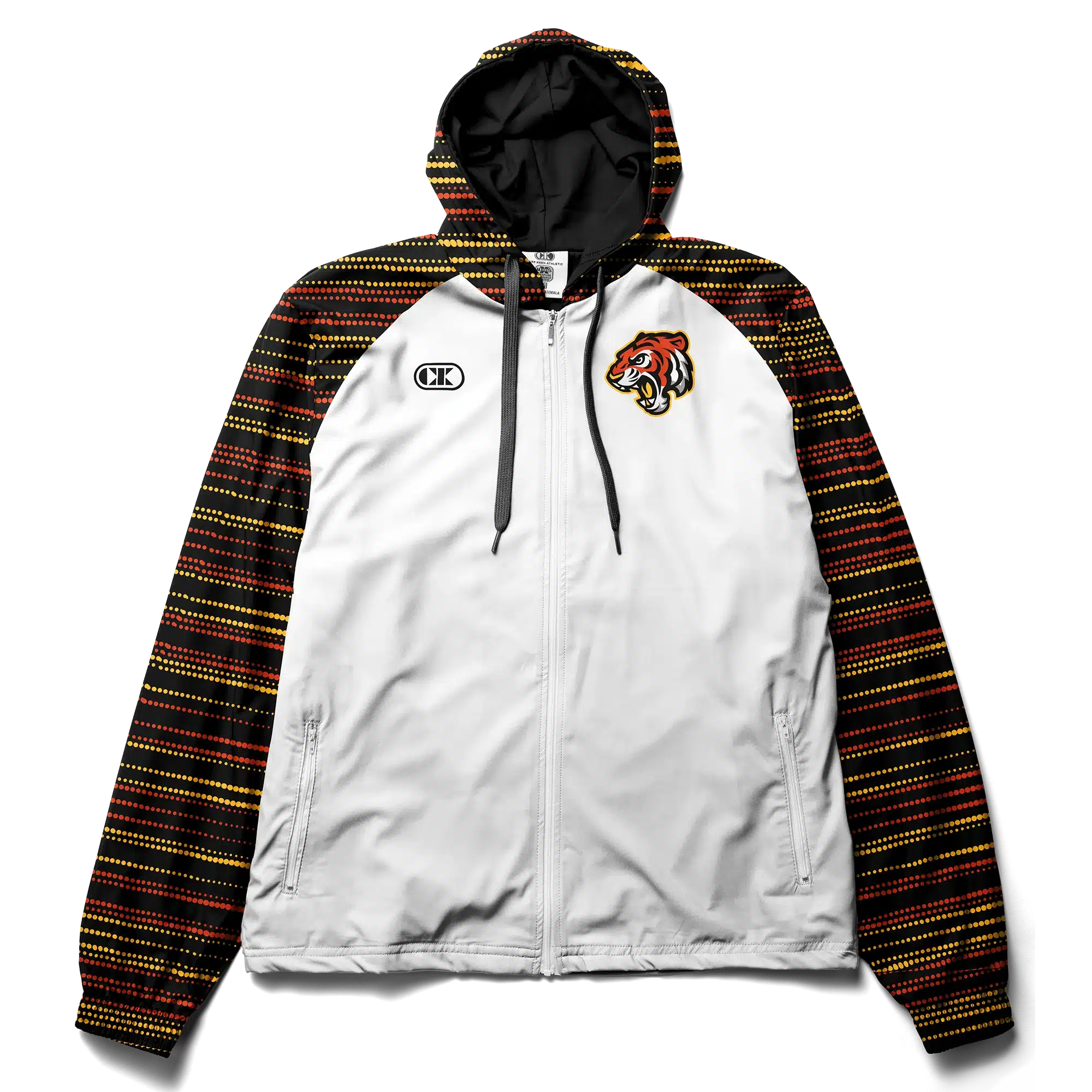 Cliff Keen Custom Sublimated Hooded Warm-Up Jacket with Elastic Waist 3 Cliff Keen Custom Sublimated Hooded Warm-Up Jacket with Elastic Waist - Image 3