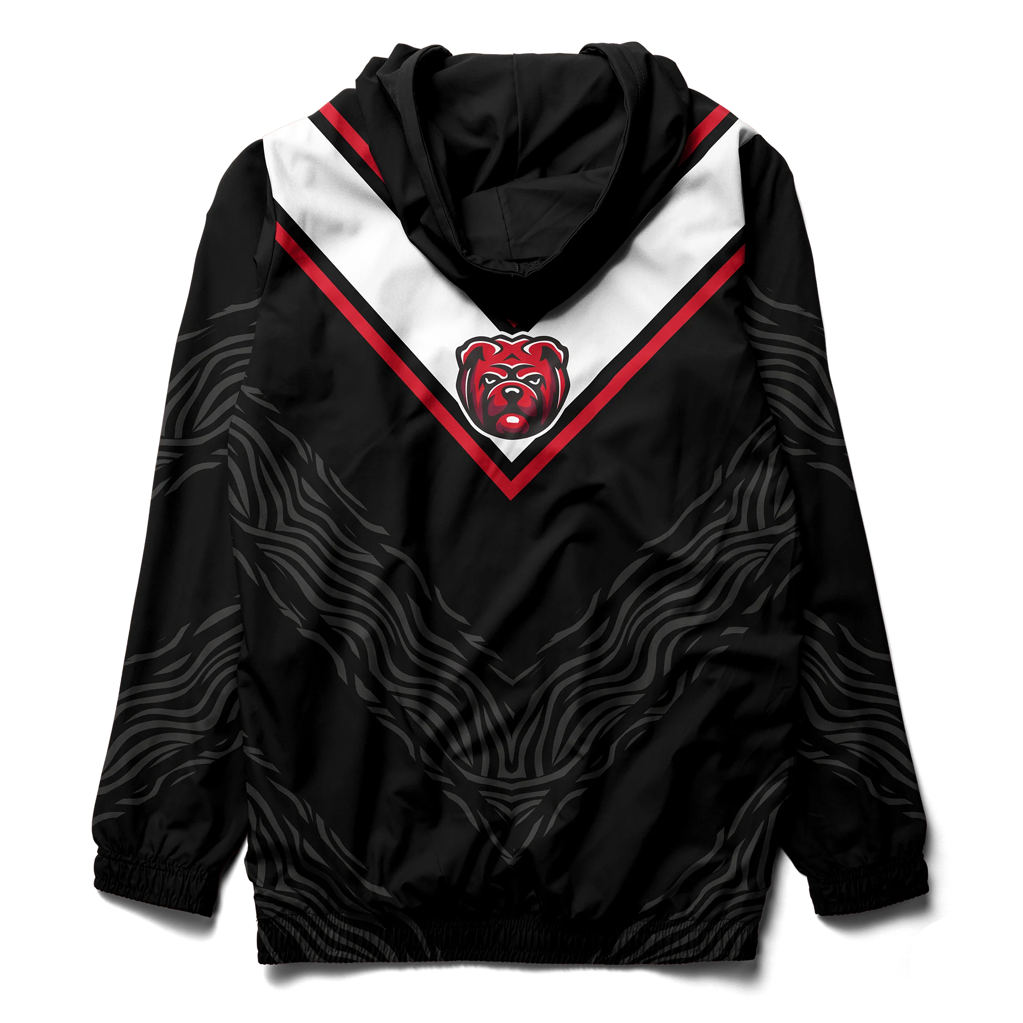 Cliff Keen Custom Sublimated Hooded Warm-Up Jacket with Elastic Waist 9 Cliff Keen Custom Sublimated Hooded Warm-Up Jacket with Elastic Waist - Image 9